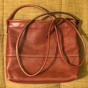 Margot leather brown crossbody bag